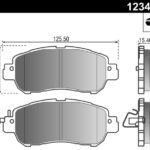 Pastillas de Freno (1188) (126MM) NISSAN KICKS 1.6-VERSA 1.6-TOYOTA YARIS