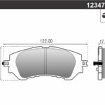Pastillas de Freno (1228)(122MM) TOYOTA YARIS 1.5