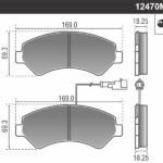 Pastillas de Freno (1196) (169MM) FIAT DUCATO/ PEUGEOT BOXER 2.0-2.3-3.0 (06/.