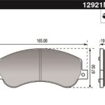 Pastillas de Freno (0980)(164MM) VOLKSWAGEN AMAROK / FORD TRANSIT 2.4- 3.2
