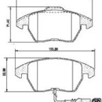 Pastillas de Freno (0791) (155MM) AUDI A3 - TT / VW BORA-GOLF-VENTO-PASSAT