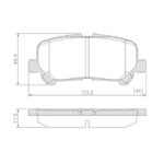 Pastillas de Freno (    )(    ) TOYOTA HI ACE (19/...) TRASERA