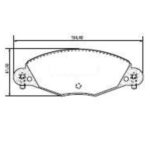 Pastillas de Freno (0693)(168MM) CITROEN C5 2.0 16V (01/..)