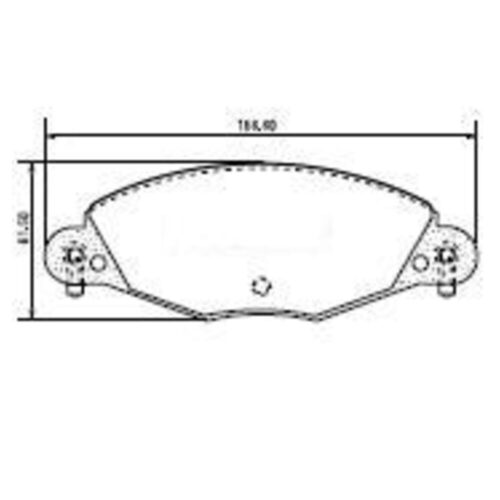 Pastillas de Freno (0693)(168MM) CITROEN C5 2.0 16V (01/..)