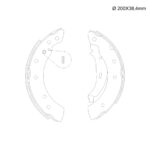 ZAPATAS FIAT ARGO/ CRONOS 1.8 DIAMETRO 200MM ANCHE 38MM