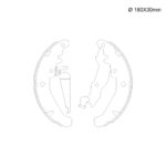 ZAPATA FIAT PALIO, SIENA, UNO WAY MOBY  DIAM 185MM ANCHO 28,
