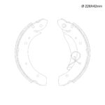 ZAPATA CITROEN PICASSO / PEUGEOT PARTNER DIAM 228MM ANCHO 40