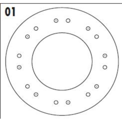 (210X134X3,5X16 AG) (DISTANCIA E/ CENTROS DE AGUJEROS