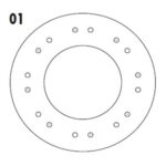 (236X165X3MMX16 AG) CITROEN C4/FIAT DUCATO/PEUG PARTNER-307