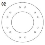 (200X137X3,3X12 AG) FIAT PALIO 1.6 16V
