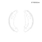 ZAPATA RENAULT KANGOO(00/..) DIAM 229MM ANCHO 41,6MM