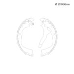 ZAPATA VW AMAROK (10/..) DIAMETRO 294MM ANCHO 56MM
