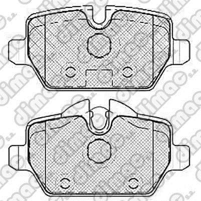Pastillas de Freno (0848)(95MM) BMW SERIE 1 - SERIE 3  (04/.)TRASERA