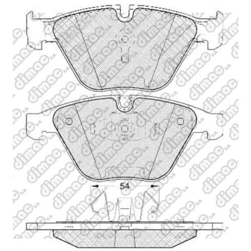 Pastillas de Freno (1093)(155MM) BMW SERIE 3 TOURING CABRIO- X1 DELANTERA