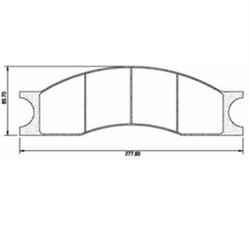 Pastillas de Freno (0385) (278MM) MAQUINAS VIALES -AGRIC CATERPIL(DEL/TRAS)