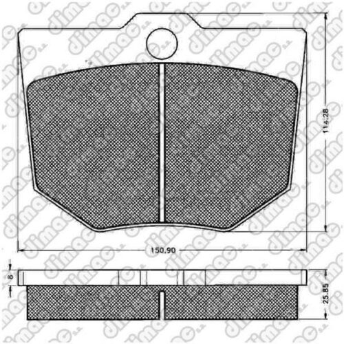 Pastillas de Freno (0617)(151MM) MAQUINAS VIALES-AGRICOLAS