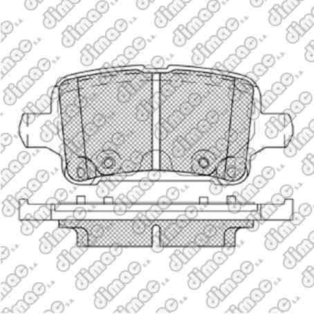 Pastillas de Freno (1161) (106MM) CHEVROLET CRUZE-ASTRA (15/..)TRASERA