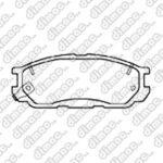 Pastillas de Freno (0133) (137MM) MAZDA 929   92/94