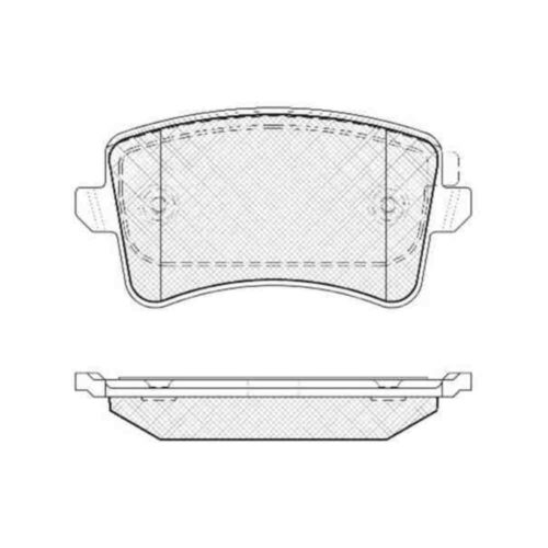 Pastillas de Freno (1080)(116MM) AUDI A4 AVANT/ A5/ A6/ Q5 (07/...) TRASERA