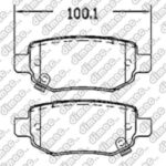 Pastillas de Freno (1173) (100MM)CHERY TIGGO 1.6 - 2.0  2014/... TRASERA