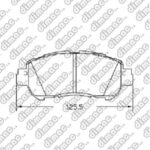 Pastillas de Freno (1188)(125MM) NISSAN KICKS 1.6 S - SL 2017/ ...