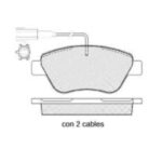 Pastillas de Freno (1091) (123MM) FIAT QUBO (11/..) 2 SENSORES/ ALFA ROMEO MITO