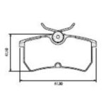 Pastillas de Freno (0540)(87MM) FORD FOCUS (TRASERA)