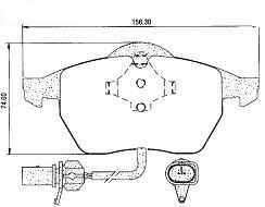 (0677)(156MM) AUDI A4 - A6 / VW PASSAT