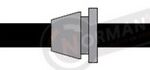 FLEXIBLE FRENO FIAT IDEA TODOS 06/..-STRADA 09/.. DEL. 513MM