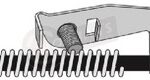 FLEXIBLE FRENO FORD COURIER-FIESTA CON SOPORTE 96/.. DEL. DE