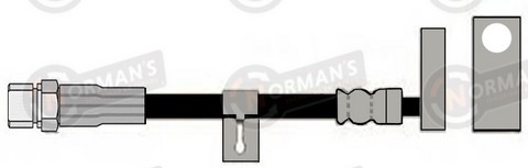 FLEXIBLE FRENO CHEVROLET S10-BLAZER 2002 TRAS. 740MM.