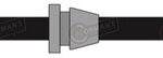 FLEXIBLE FRENO FORD FIESTA DEL. 465MM.