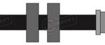 FLEXIBLE FRENO PEUGEOT 307 00/.. DEL. 450MM.