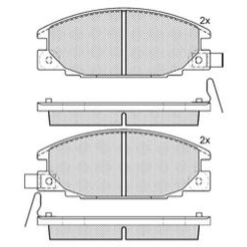 Pastillas de Freno (0669)(127MM) CHEVROLET LUV / ISUZU RODEO / OPEL (90/94)