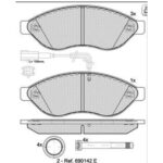 Pastillas de Freno (1128) (168MM) FIAT DUCATO-PEUGEOT BOXER-CITROEN JUMPER