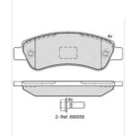 Pastillas de Freno (1129) (136MM)FIAT DUCATO-PEUGEOTBOXER-CITROEN JUMPER