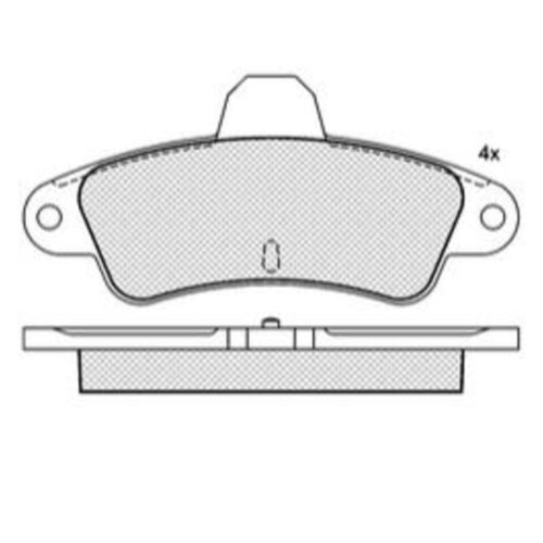 Pastillas de Freno (0282) (116MM) FORD MONDEO TRASERA (93/95)
