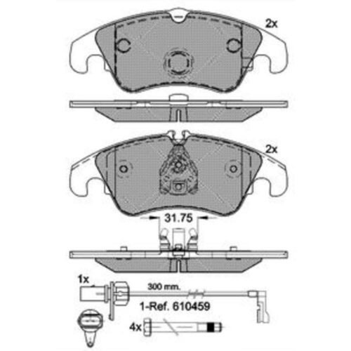 Pastillas de Freno (1079) (187MM) AUDI A4 AVANT-A5-A6-Q5 (07/..)/ PT CHRYSLER