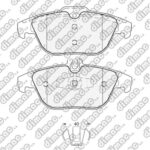 Pastillas de Freno (1192)(122MM) M. BENZ CLASE C III 250, 300, 320, 350, CLASE