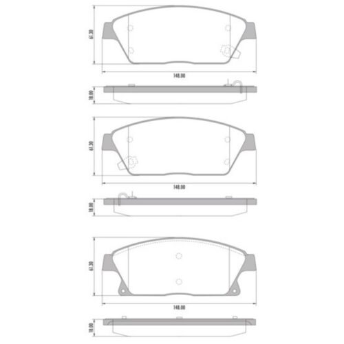 Pastillas de Freno (1089)(148MM) CHEV CRUZE II 1.6-1.8-2.0  (09/...)/ TRACKER