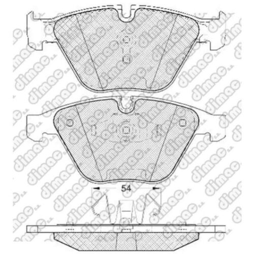 Pastillas de Freno (1093)(155MM) BMW SERIE 3 TOURING CABRIO- X1 DELANTERA