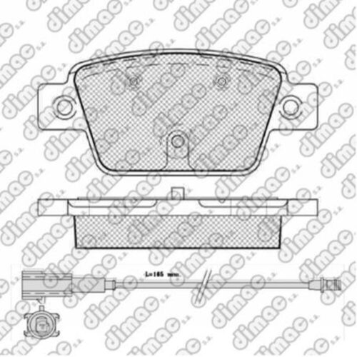 Pastillas de Freno (1183) (95MM) FIAT BRAVO-STILO 16V (TRASERA)- ALFO ROMEO