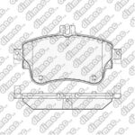 Pastillas de Freno (1189)(129MM) M. BENZ CLASE A III 160, 180, 200, CLASE B