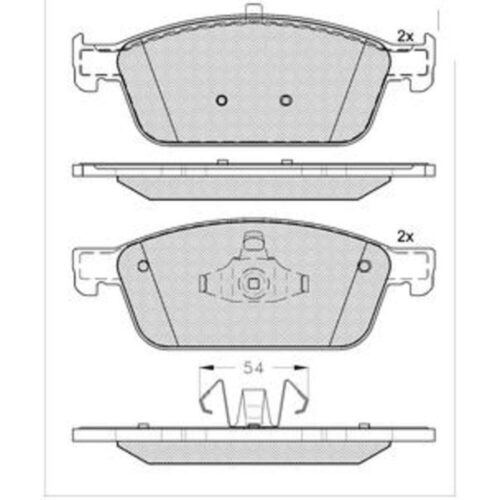 Pastillas de Freno (1117) FORD FOCUS ST DEL