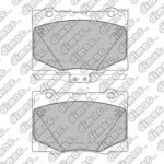 Pastillas de Freno (1208) (116MM) HONDA LEGEND IV 3.5-3.7 (04/..)