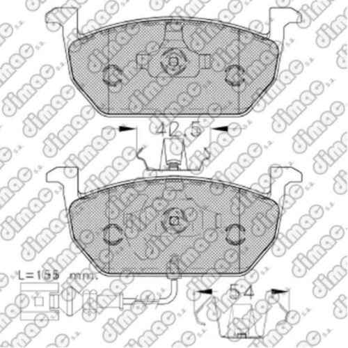 Pastillas de Freno (1199) (146MM) VW GOLF VII-  NUEVO POLO (17/..)- VIRTUS 1.6-