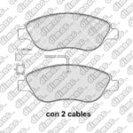 Pastillas de Freno (1191)(151MM) ALFA ROMEO MITO 1.3 - 1.4 - 1.6 08/ DELANTERA