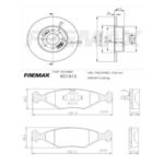 KIT DE FRENO FIAT DUNA- UNO- FIORINO (BD1815 + FL-PD/25-RA)