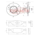 KIT DE FRENO FIAT ARGO- CRONOS 1.8 (BD0356 + FL-PD/95)