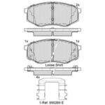 Pastillas de Freno (1118) (130MM) HYUNDAI TUCSON / KIA SPORTAGE DEL